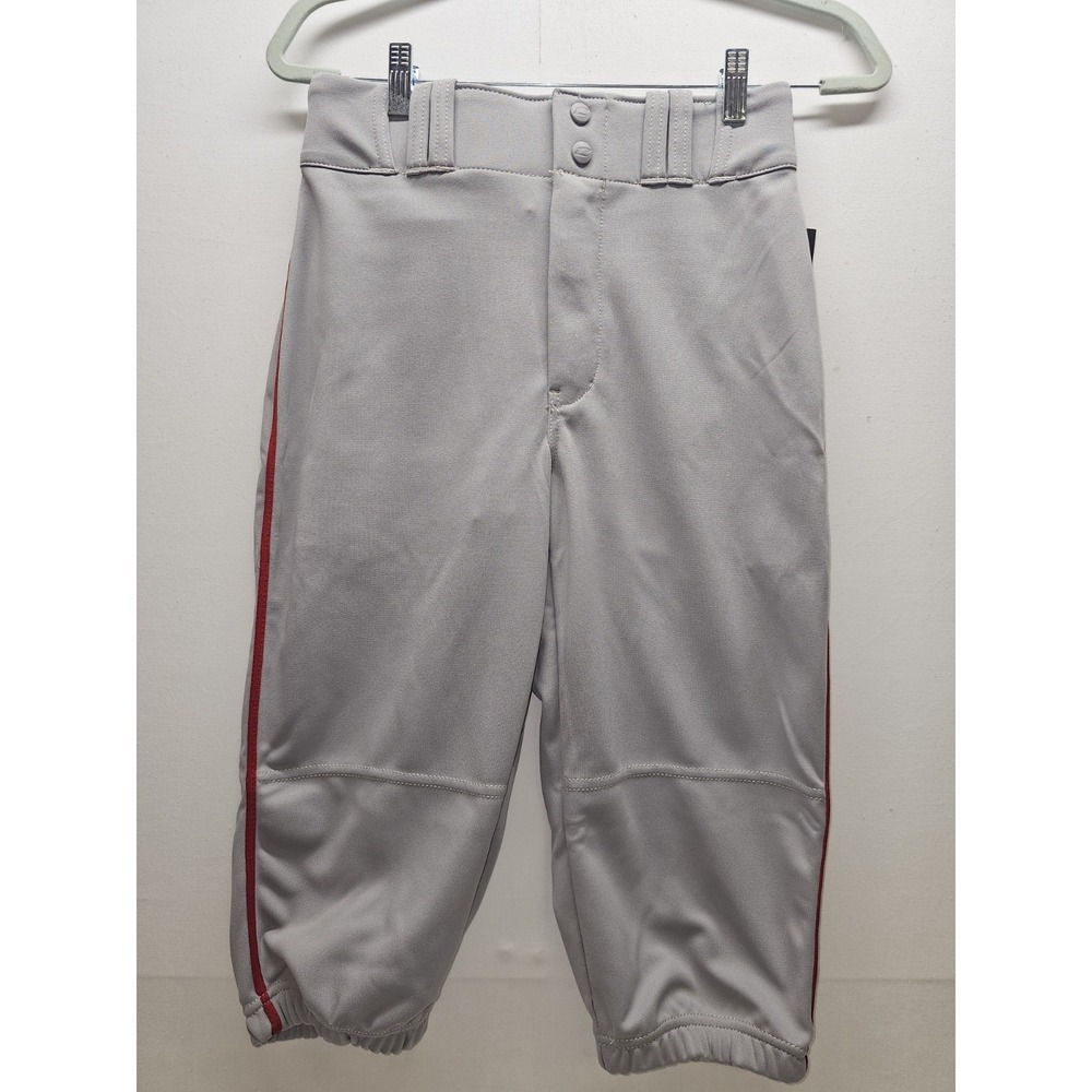 Champro Adult S Grey Red Piped Triple Crown Knicker Baseball Pants New NWT
